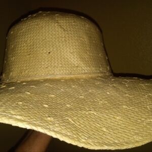 Panama Jack floppy woman's big brimmed beach hat with diamond weave, new tags